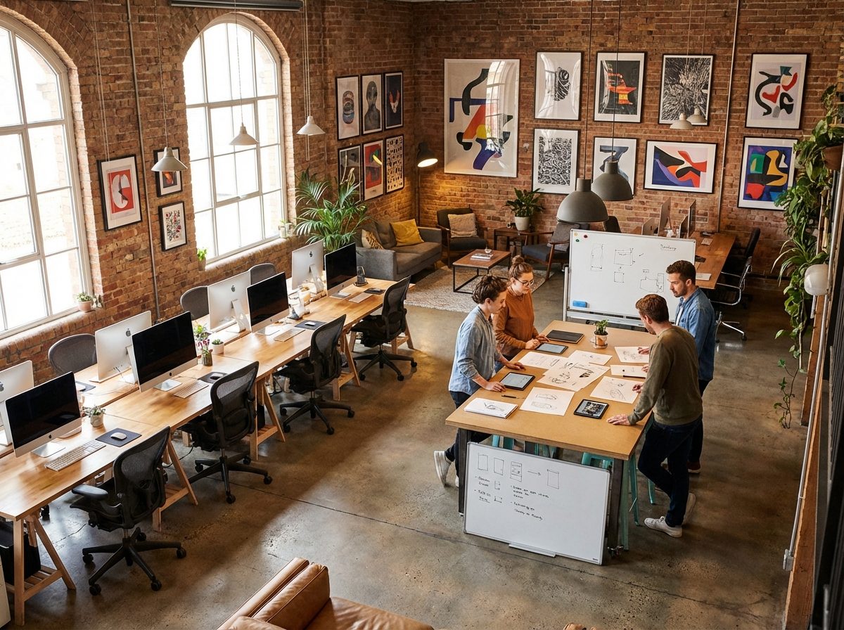 Hammers Design Agency office interior in Wichita Falls, Texas