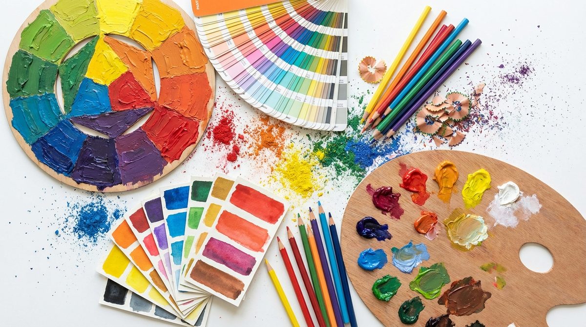 Color psychology tools and design palette