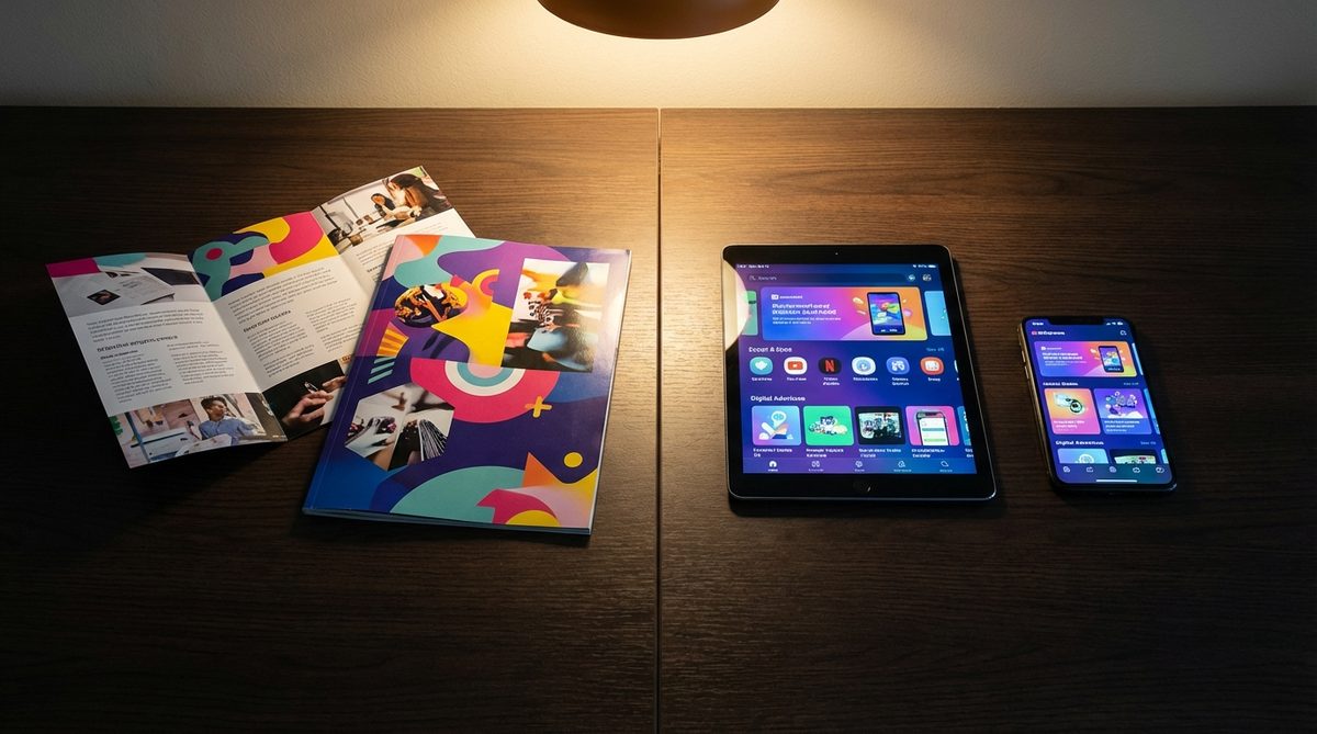 Print versus digital marketing comparison