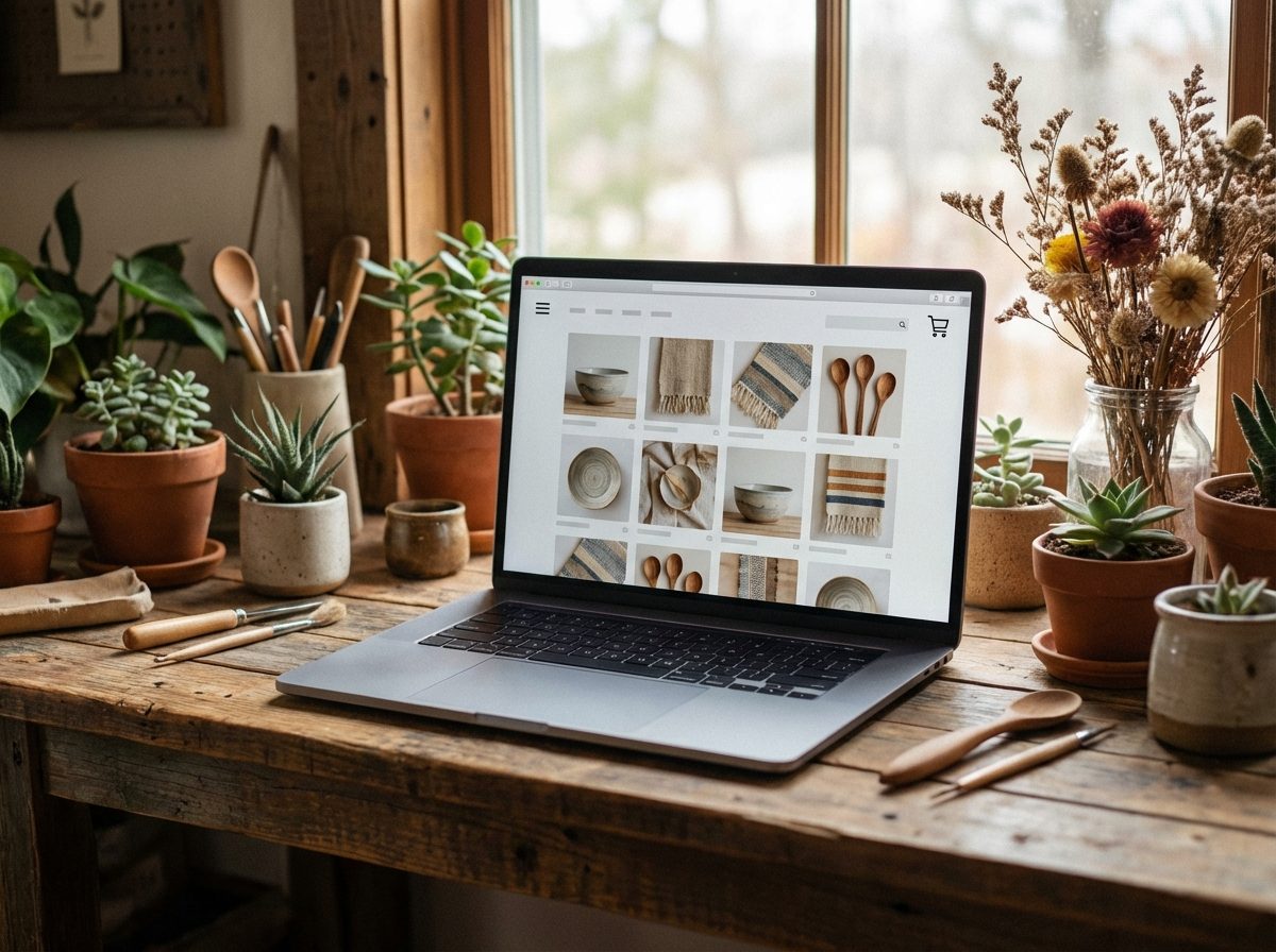 E-commerce website for Prairie Wind Artisan Market